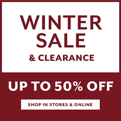 Winter Sale & Clearance up to 50% off, ends today