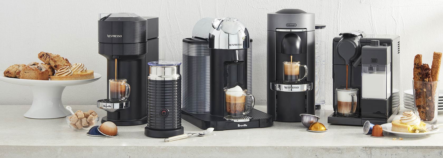 Nespresso coffee and espresso machines