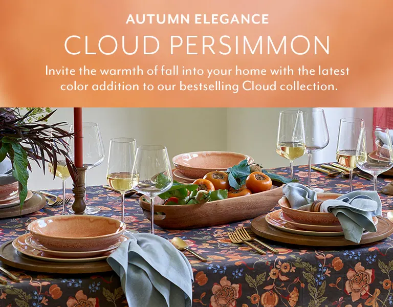 Autumn Elegance Cloud Persimmon. Invite the warmth of fall into your home with the latest color addition to our bestselling Cloud collection.