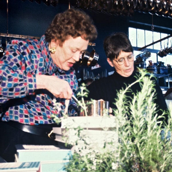 Julia Child and Shirley Collins