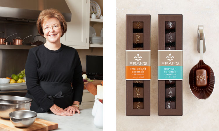 FRAN BIGELOW and Fran's salted caramels
