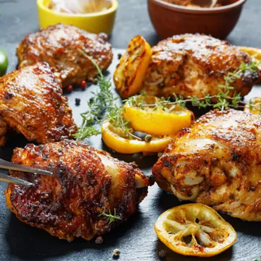 Grilled Jerk Chicken Thighs