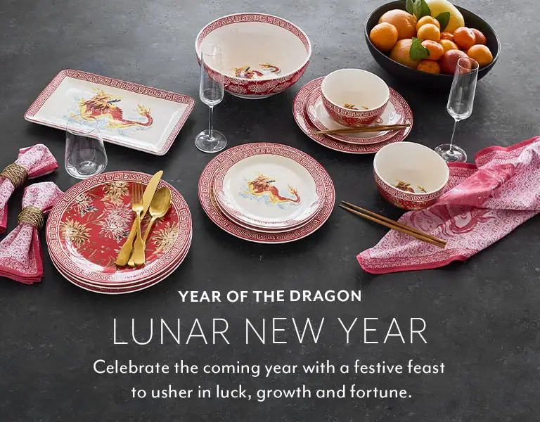 Year of the Dragon Lunar New Year. Celebrate the coming year with a festive feast to usher in luck, growth and fortune.