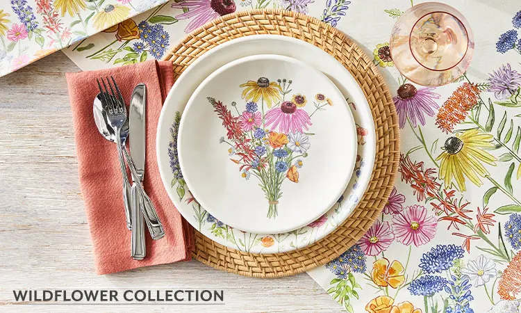 Wildflower outdoor dinnerware collection