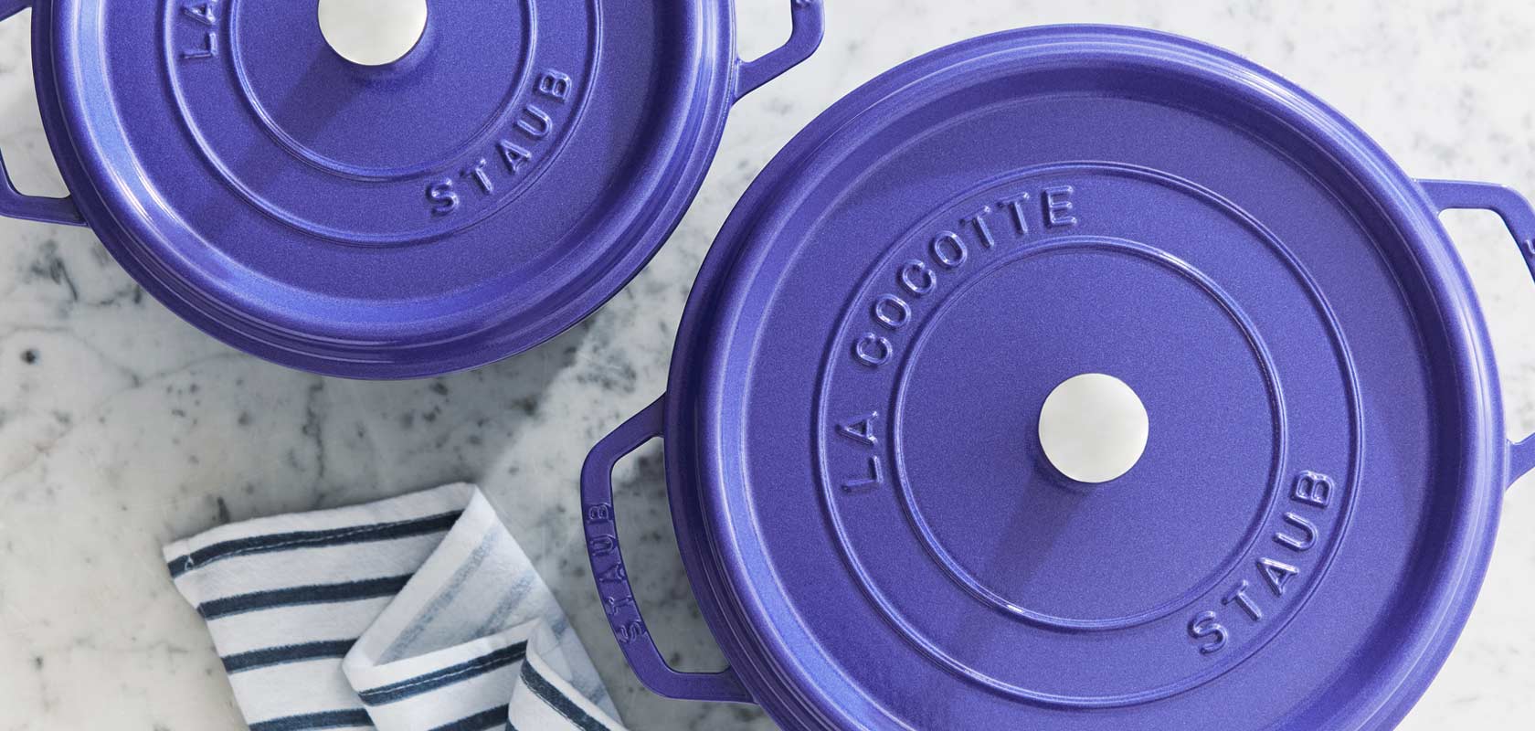 Staub cocotte in blueberry color