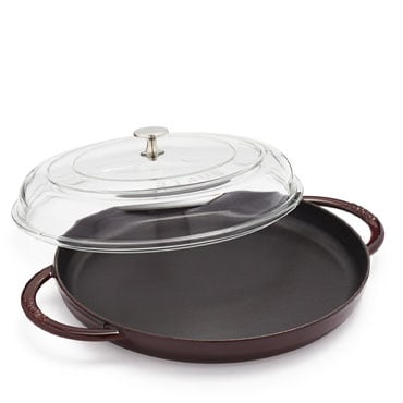 Staub Steam Griddle grenadine color, 12 inch