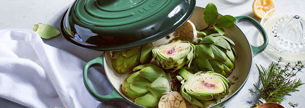 Le Creuset Artichoke cookware