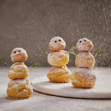 Cream Puff Snowpeople