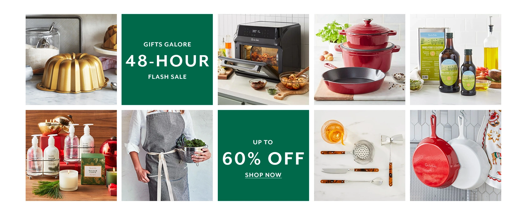 Gifts Galore 48-hour flash sale up to 60% off, shop now.