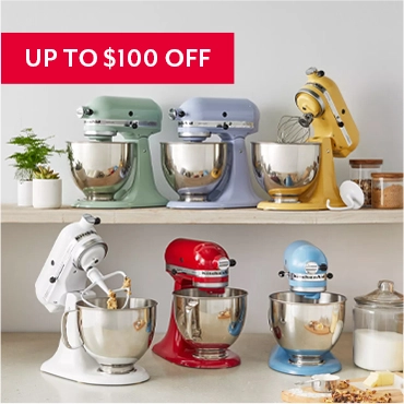 KitchenAid stand mixers up to $100 off