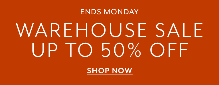 Ends Monday Warehouse Sale up to 50% off cookware, dining, tools, bakeware, small appliances. Shop Now.