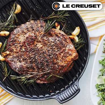 Steak Tagliata on Le Creuset Bistro grill pan