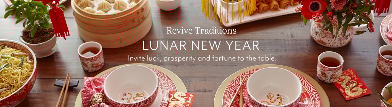 Revive Traditions Lunar New Year. Invite luck, prosperity and fortune to the table.