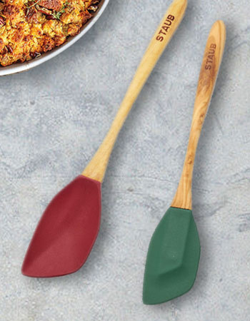 Staub silocone spatulas with wooden handles
