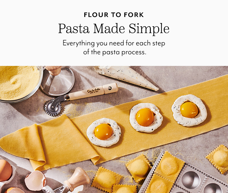 Flour to Fork Pasta Made Simple. Everything you need for each step of the pasta process.
