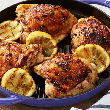 Pan-Roasted Chicken with herbs