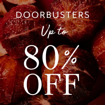 Doorbusters up to 80% off