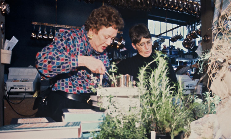 Julia Child and Shirley Collins