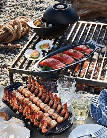 grilling cast iron cookware