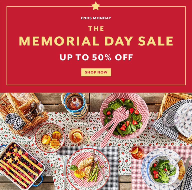 Ends Monday The Memorial Day Sale up to 50% off, shop now