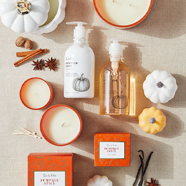 Fall scented soaps, lotions and candles