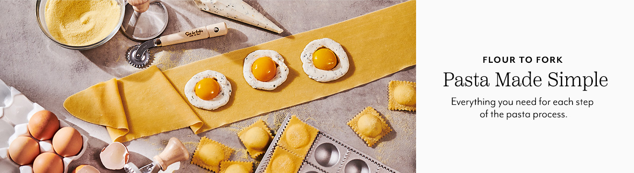Flour to Fork Pasta Made Simple. Everything you need for each step of the pasta process.