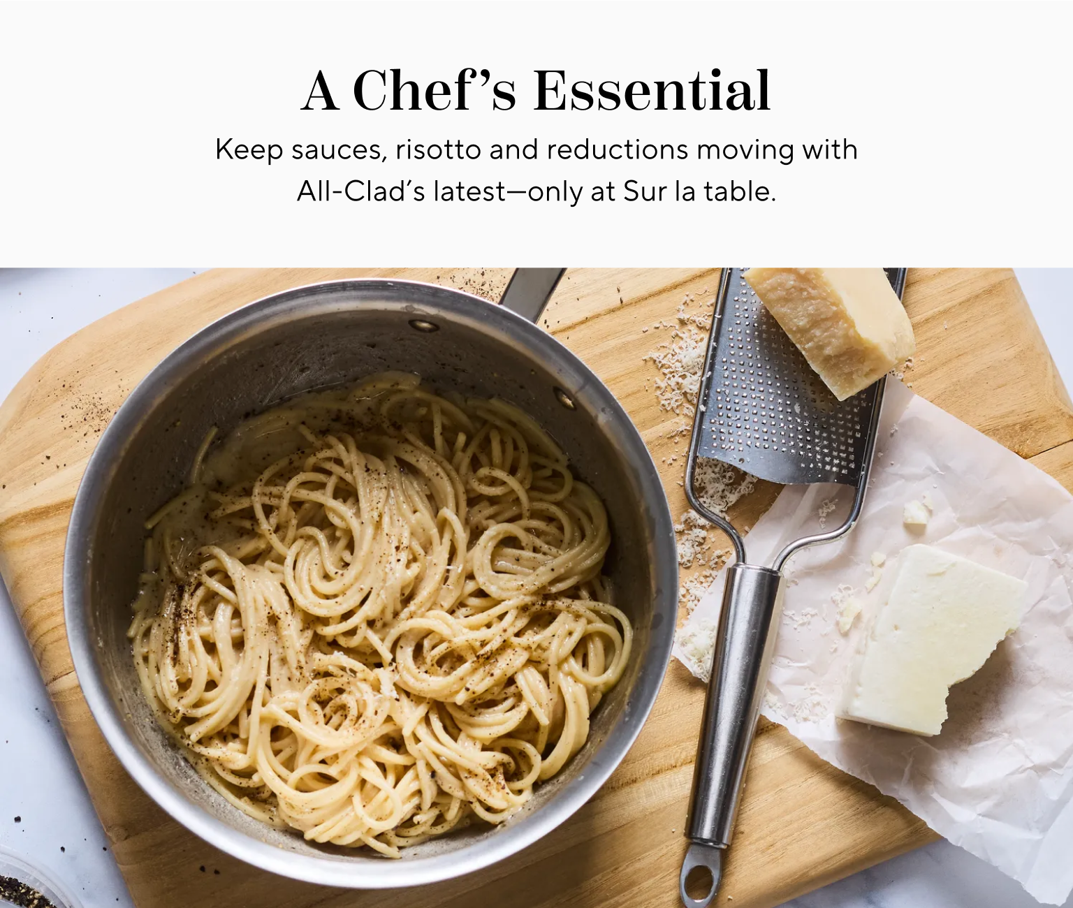 A Chef's Essential. Keep sauces, risotto and reductions moving with All-Clad's latest - only at Sur La Table.