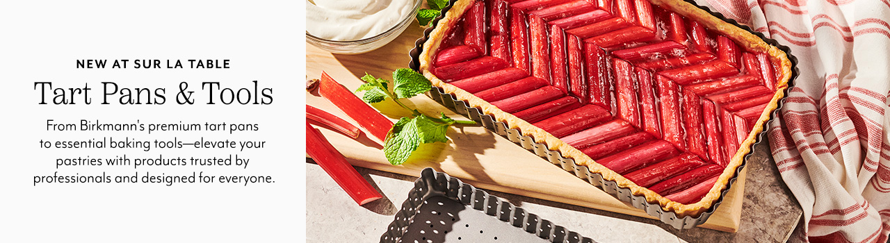 New at Sur La Table tart pans and tools. From Birkmann's premium tart pans to essential baking tools - elevate your pastries with products trusted by professionals and designed for everyone.