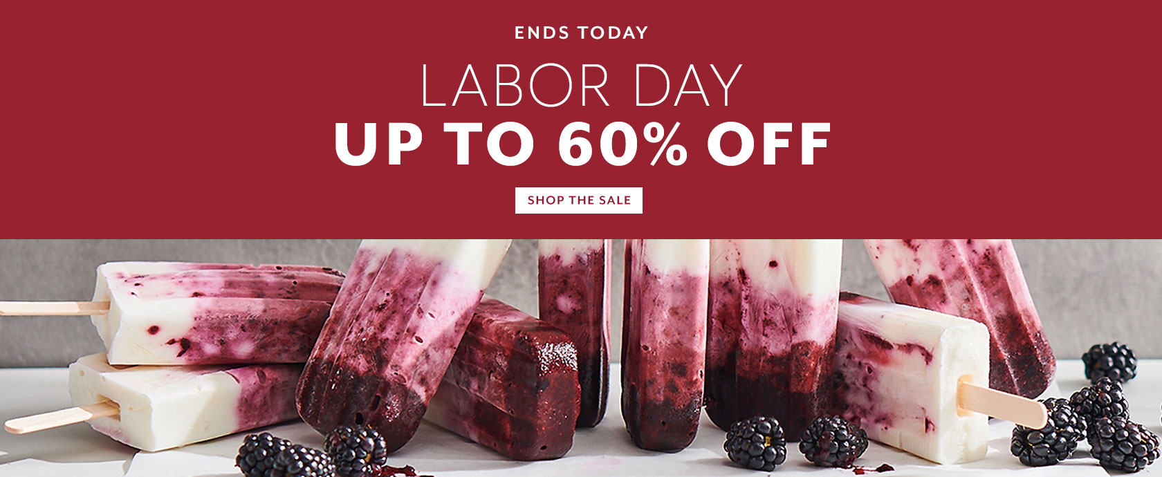 Ends today Labor Day up to 60% off, shop the sale.