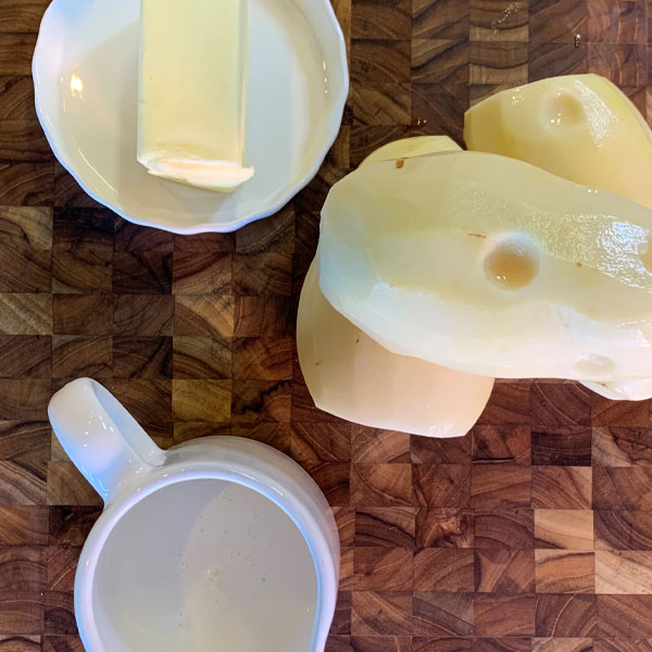 ingredients for perfect mashed potatoes