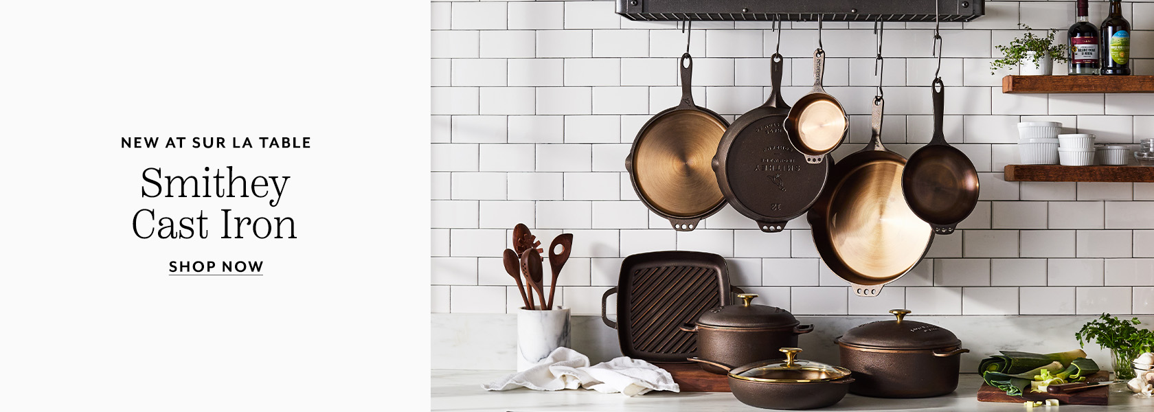 New at Sur La Table Smithey Cast Iron Cookware. Shop now.