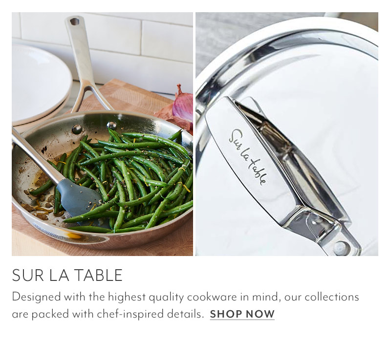 Sur La Table Classic 5-Ply Stainless Steel 2-Piece Skillet Set