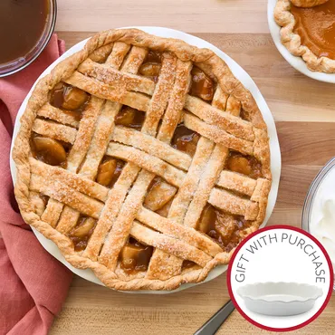 Salted Caramel Lattice-Top Apple Pie