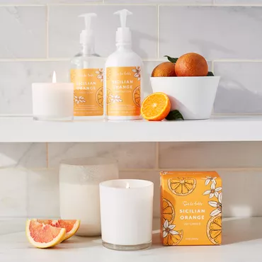 Sur La Table orange scented soaps and lotions