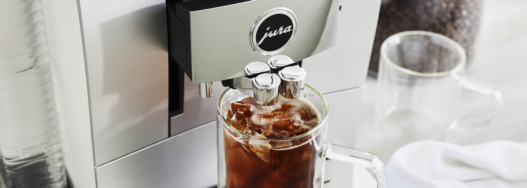 Jura Z10 coffee and espresso maker with iced coffee