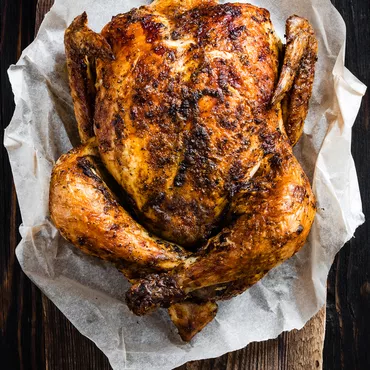 Beer Can Chicken with Tangy Tomato-Brown Sugar Mop Sauce