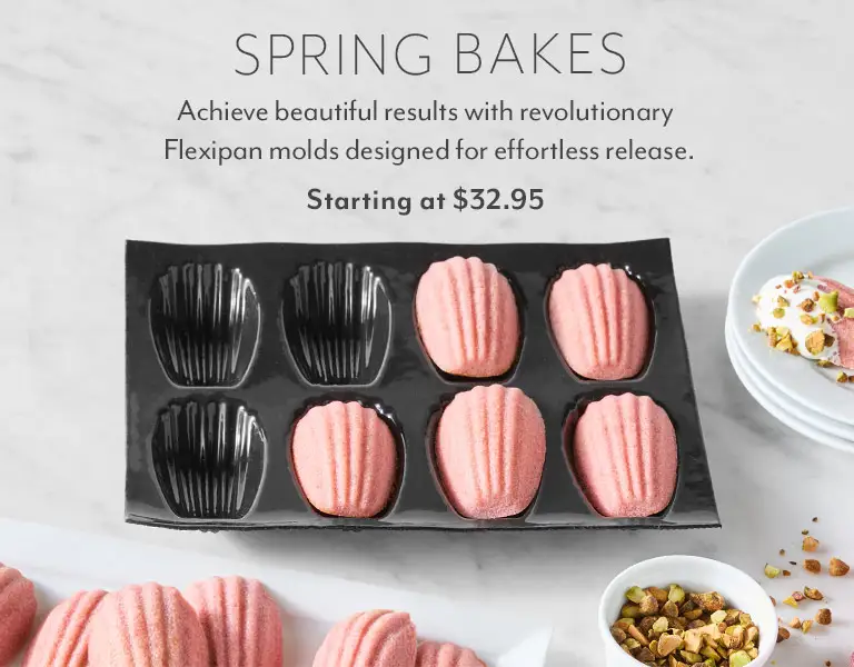 Spring Bakes. Achieve beautiful results with revolutionary Flexipan molds designed for effortless release. Starting at $32.95.