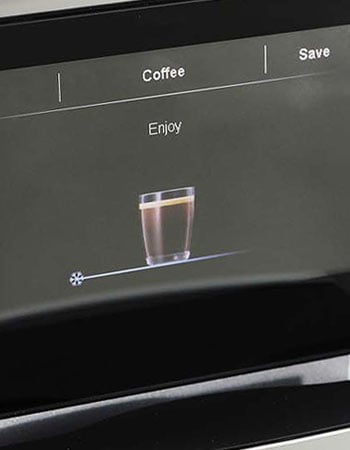 Jura Z10 coffee maker touch screen display for coffee
