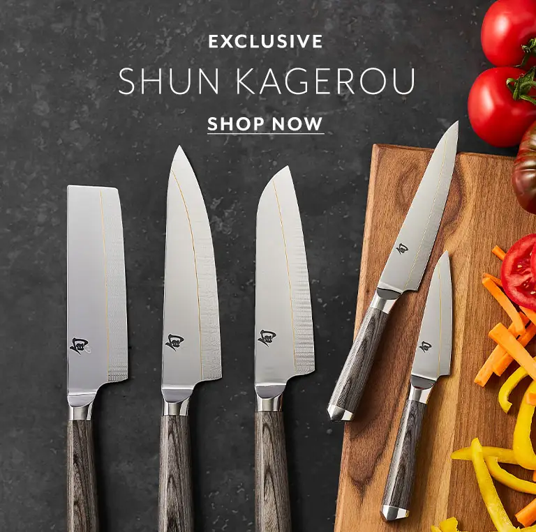 Exclusive Shun Kagerou knives, shop now.