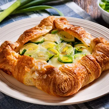 Roasted Leek and Gruyère Croissant