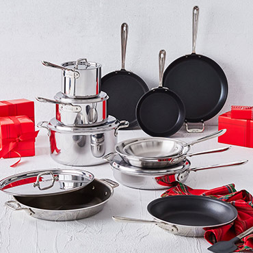 All-Clad Stainless Steel 10-Piece Cookware Set