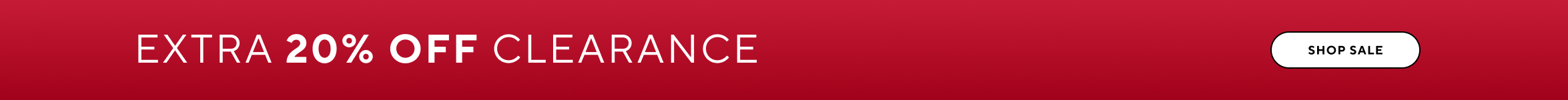 Extra 20% off clearance, shop sale.