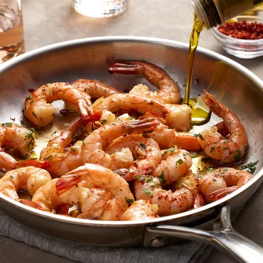 Seared Shrimp with Blood Orange Vinaigrette