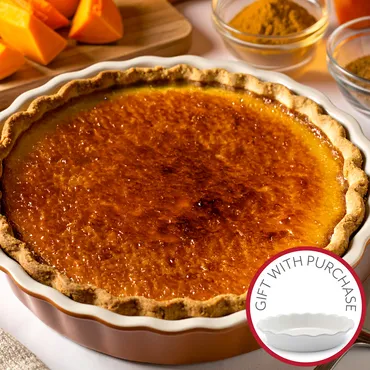 Brûléed Pumpkin Chai Spice Pie