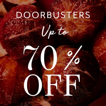 Doorbusters up to 70% off