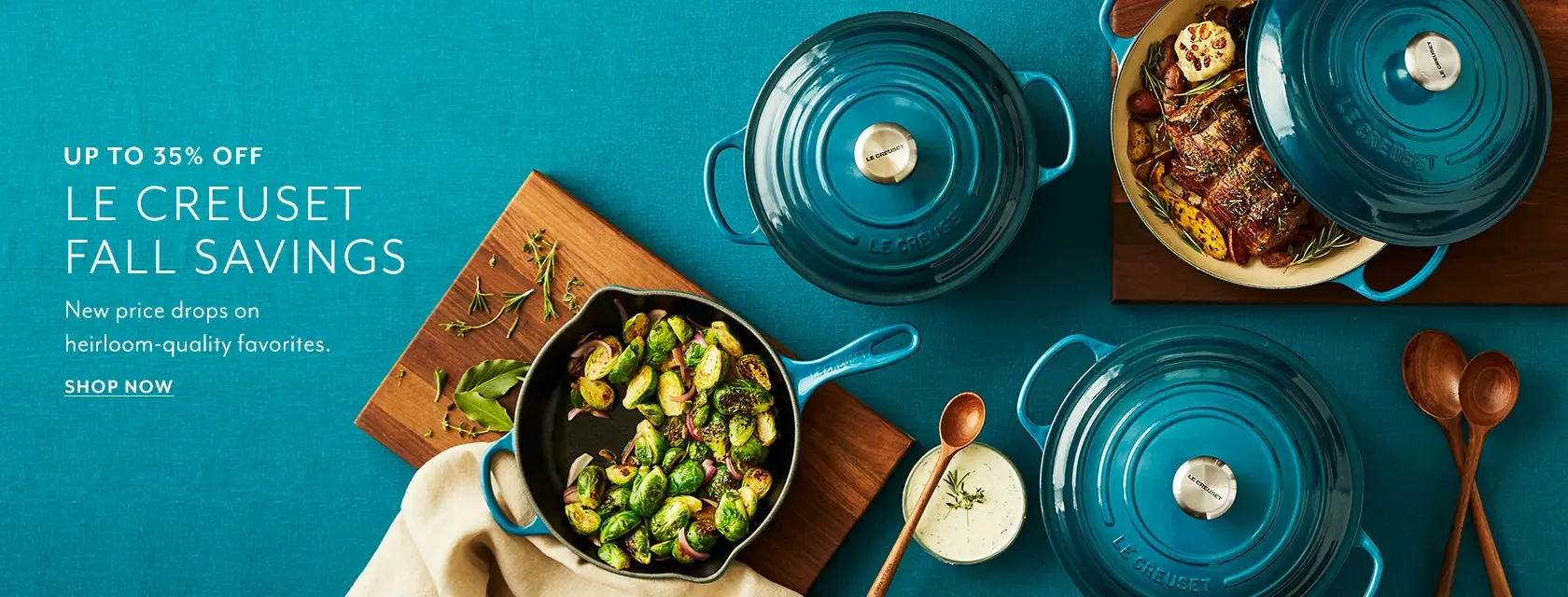 Up to 35% off Le Creuset Fall Savings. New price drops on heirloom-quality favorites. Shop Now.