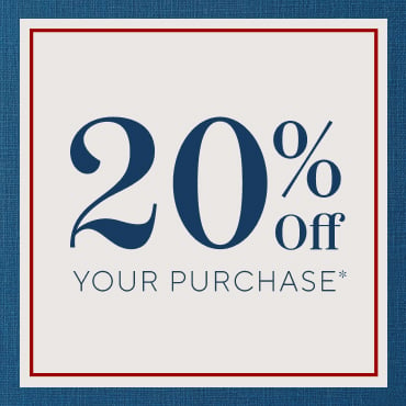 20% off your purchase, use code SAVE20
