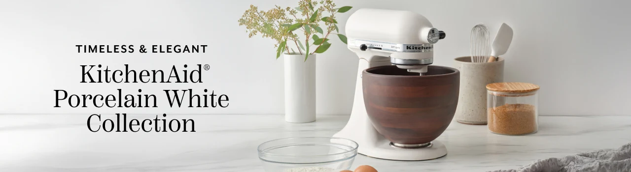 Timeless & Elegant KitchenAid Porcelain White Collection.