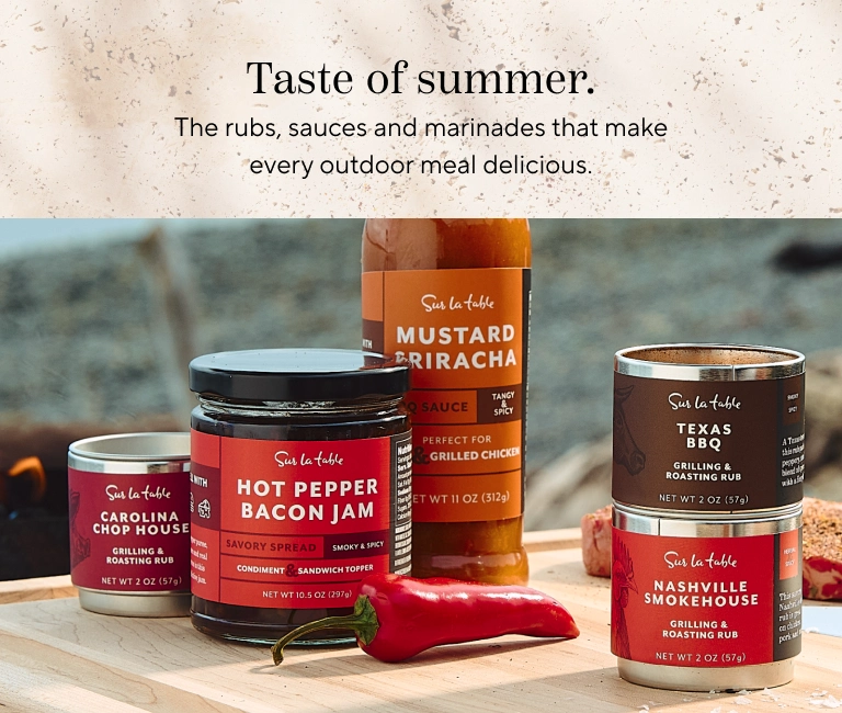 Taste of summer. The rubs, sauces and marinades that make every outdoor meal delicious.