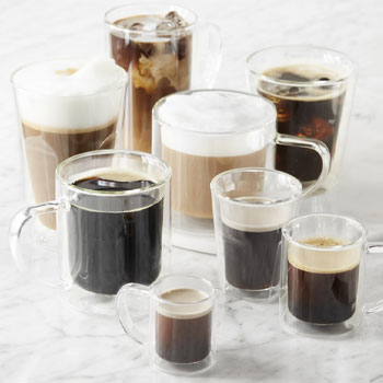 coffee and espresso glasses